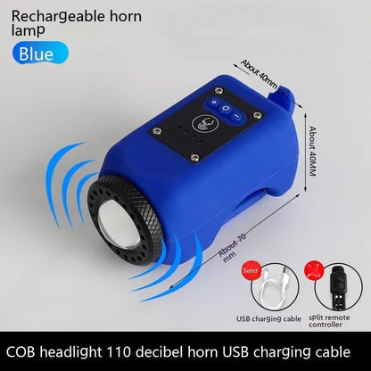 Elvarahouse™2-in-1 Bike Light + 110 dB Electric Horn