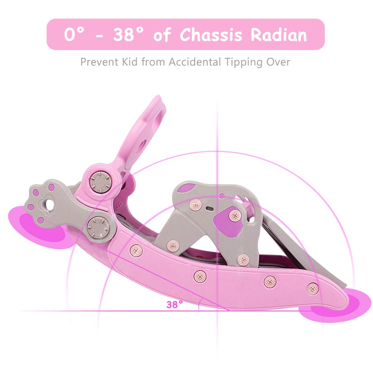 Elvarahouse™ 5-in-1 Kids Slide and Rocking Toy – Foldable Toddler Climber with Basketball Hoop and Ring Toss