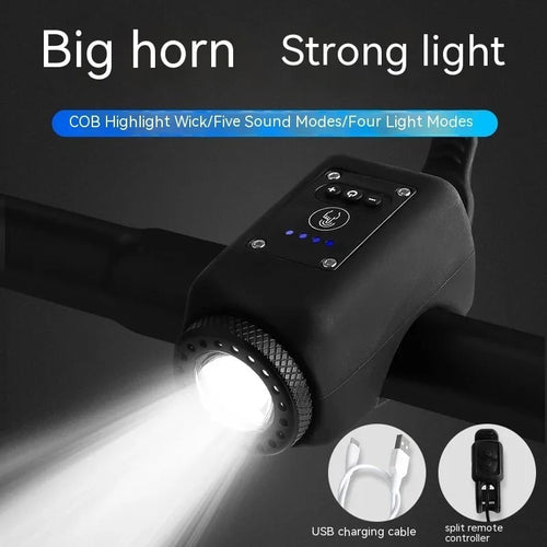 Elvarahouse™2-in-1 Bike Light + 110 dB Electric Horn