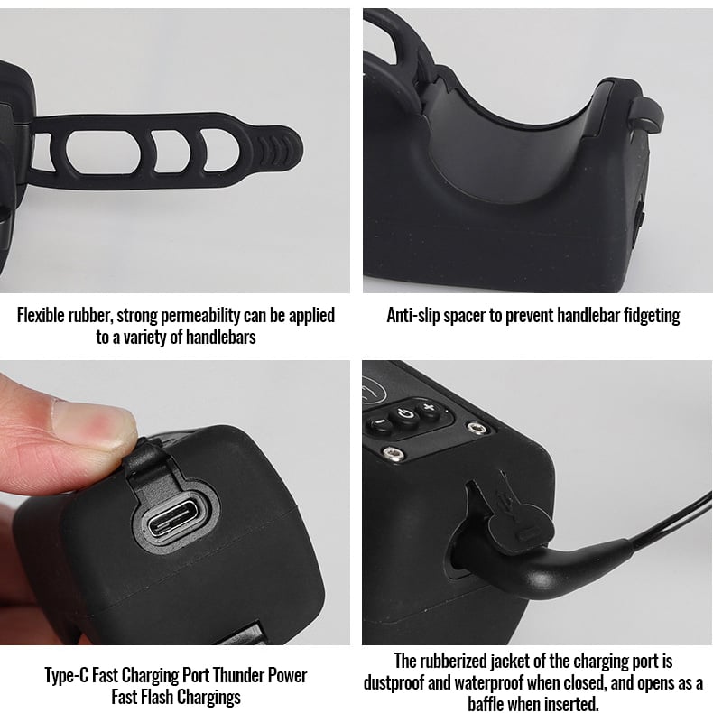 Elvarahouse™2-in-1 Bike Light + 110 dB Electric Horn