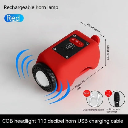 Elvarahouse™2-in-1 Bike Light + 110 dB Electric Horn