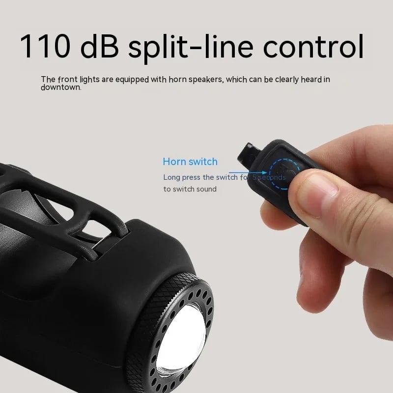 Elvarahouse™2-in-1 Bike Light + 110 dB Electric Horn
