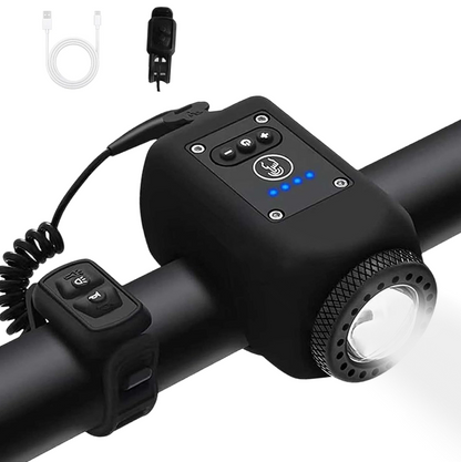 Elvarahouse™2-in-1 Bike Light + 110 dB Electric Horn