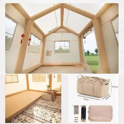 ElvaraHouse™ - Waterproof Lightweight Oxford Cloth Automatic Inflatable Tent With Camping Equipment