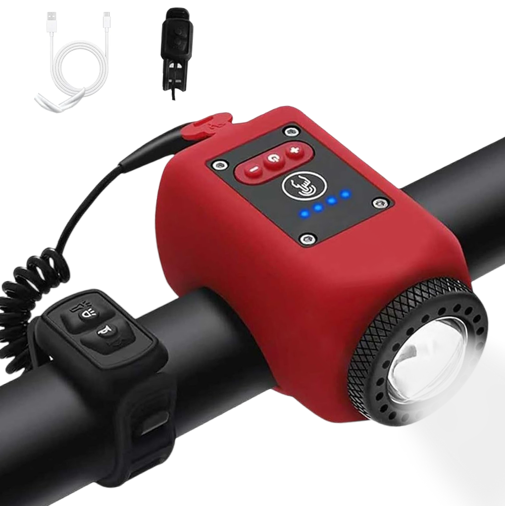 Elvarahouse™2-in-1 Bike Light + 110 dB Electric Horn