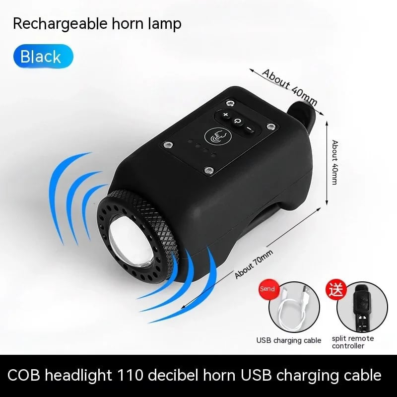 Elvarahouse™2-in-1 Bike Light + 110 dB Electric Horn