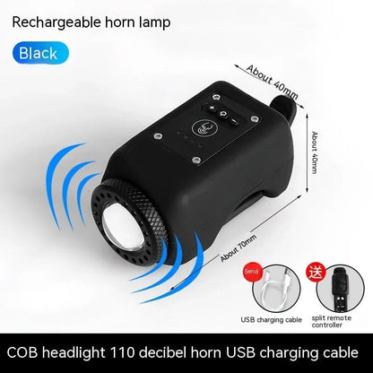 Elvarahouse™2-in-1 Bike Light + 110 dB Electric Horn